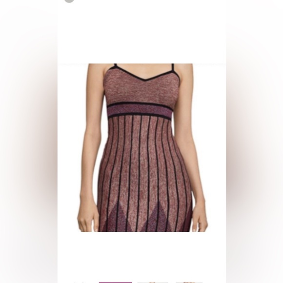 BCBG Metallic Knit Bodycon Dress - Picture 2 of 4